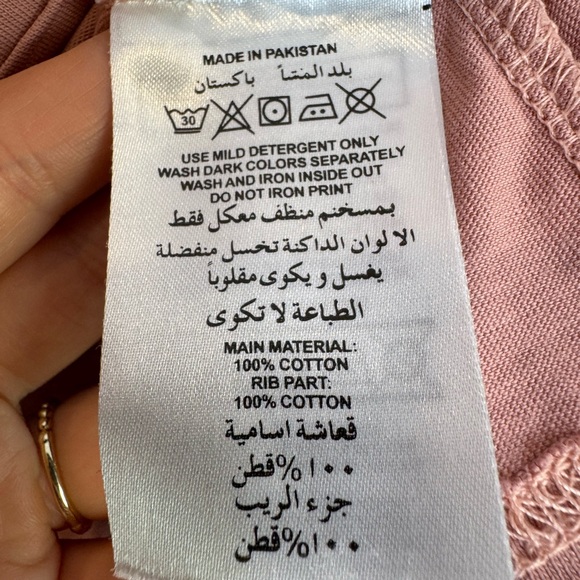 Adidas dusty Pink stripes Crew Neck long sleeve Shirt size XL - Picture 5 of 6